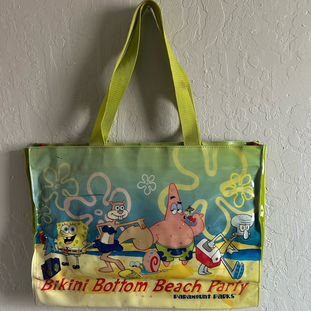 sponge bob beach bag 18in x13in
